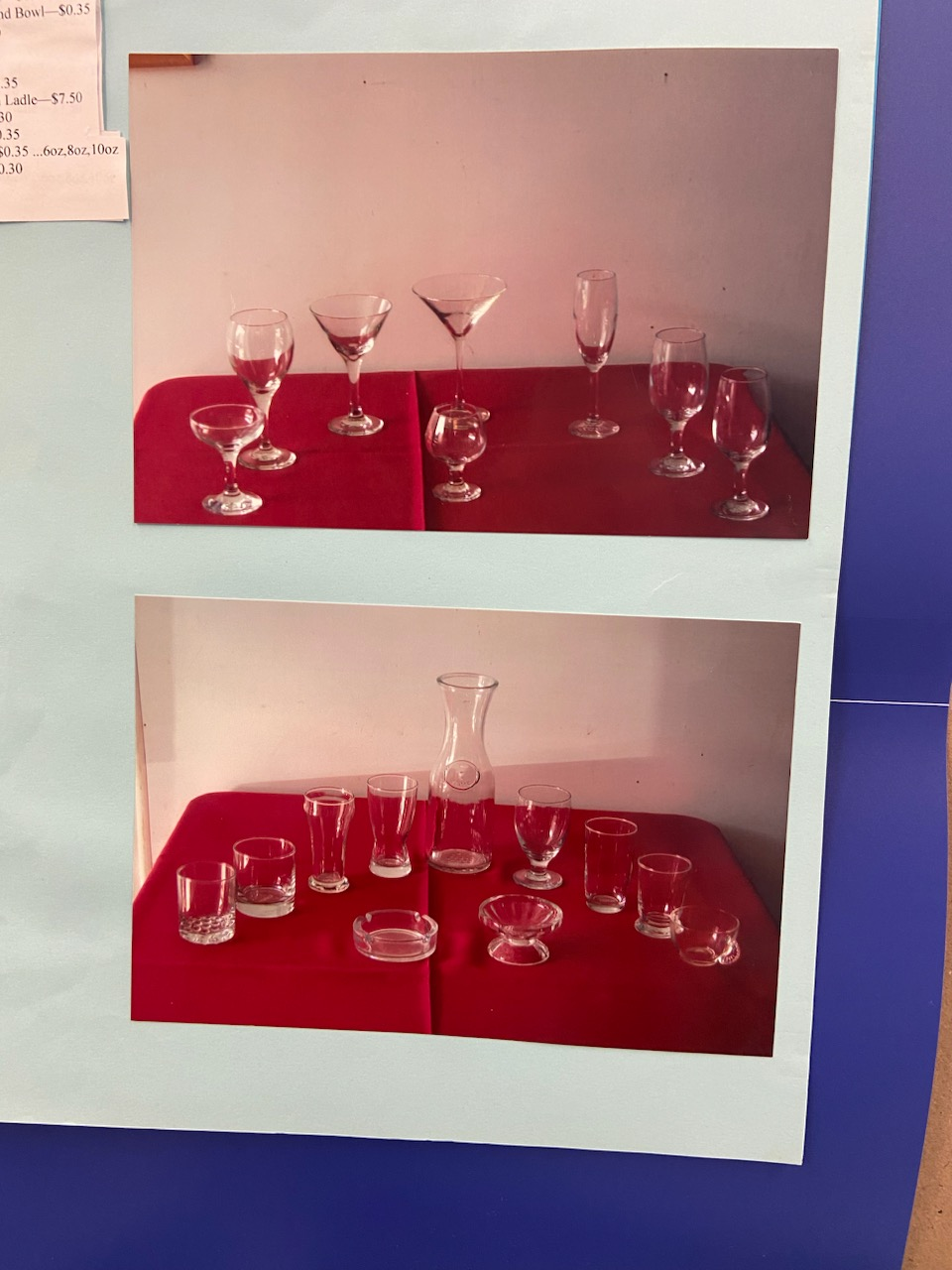 Glassware — Floyd's Rent-All
