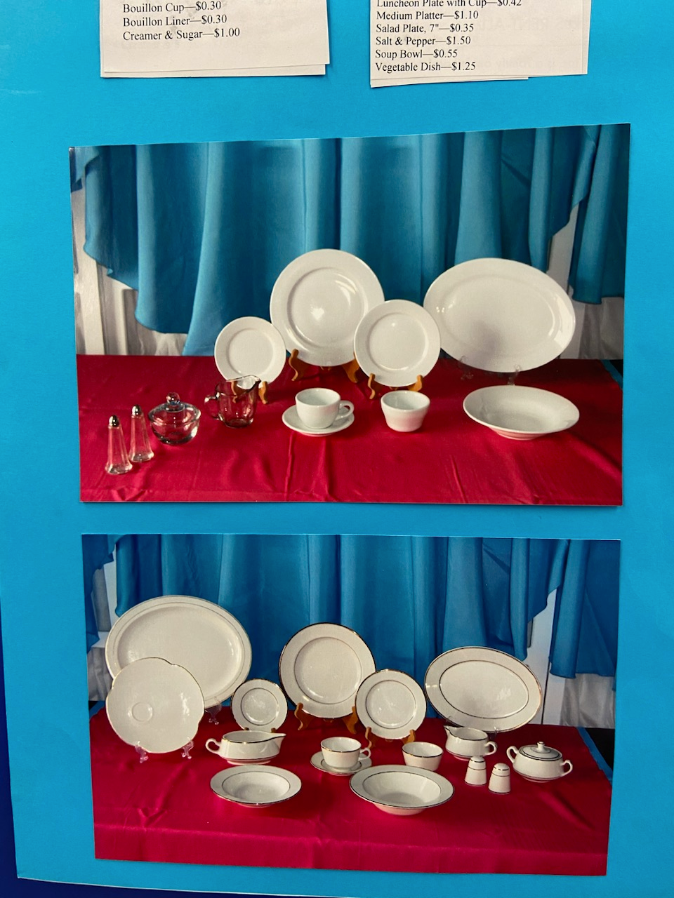 China & Glassware/Food Service — Floyd's Rent-All