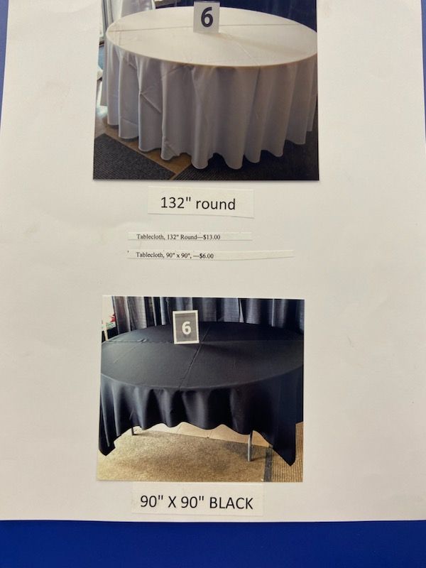 Tables & Chairs — Floyd's Rent-All