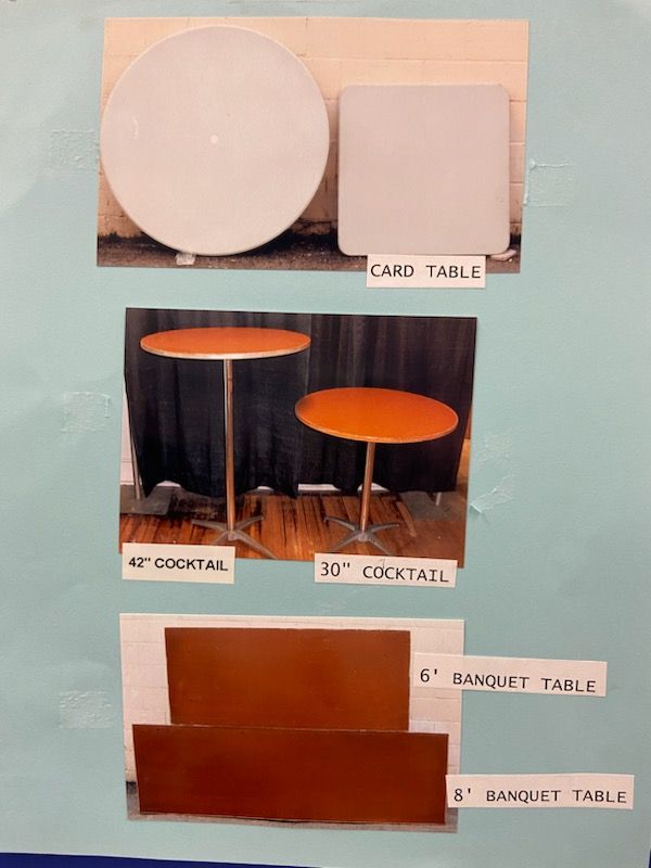 Tables & Chairs — Floyd's Rent-All
