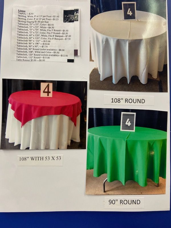 Tables & Chairs — Floyd's Rent-All