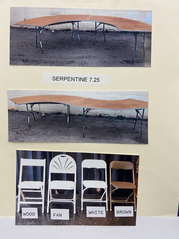 Tables & Chairs — Floyd's Rent-All