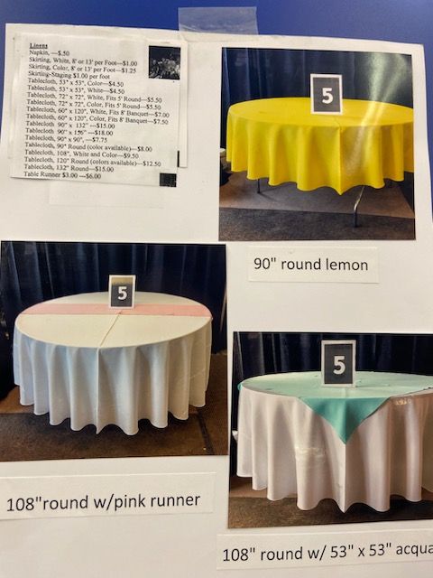 Tables & Chairs — Floyd's Rent-All